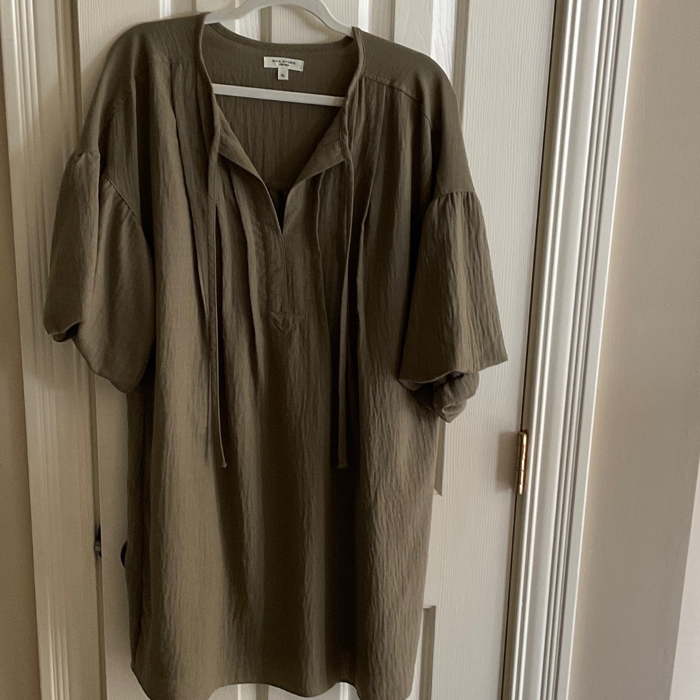 Max Studio Olive Green Dress